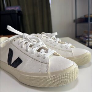 Veja White and Black Sneakers